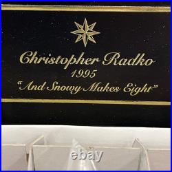 Vtg Christopher Radko Rare 1995 And Snowy Make 8 Ornament, 7 Dwarves Snow White