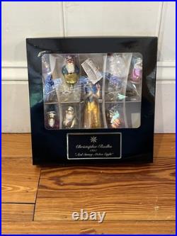 Vtg Christopher Radko Rare 1995 And Snowy Make 8 Ornament, 7 Dwarves Snow White