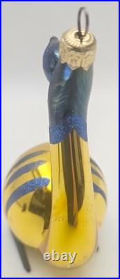 Vtg Christopher Radko Siegfried Goldfish Rare Hand-Blown Glass Ornament Holiday