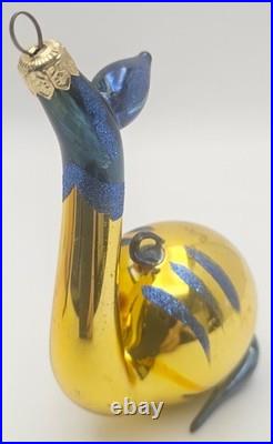 Vtg Christopher Radko Siegfried Goldfish Rare Hand-Blown Glass Ornament Holiday