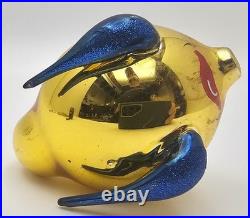 Vtg Christopher Radko Siegfried Goldfish Rare Hand-Blown Glass Ornament Holiday