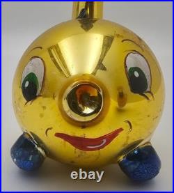 Vtg Christopher Radko Siegfried Goldfish Rare Hand-Blown Glass Ornament Holiday
