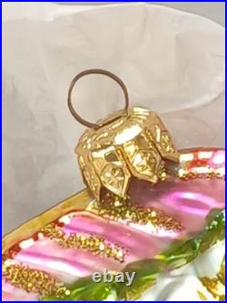 Vtg Lot of Handblown Glass Christopher Radko Ornaments Fish + Shell + Garland Vtg Lot of Handblown Glass Christopher Radko Ornaments Fish + Shell + Garland