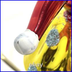 Vtg Radko Kissing Cousins Christmas Ornament Mickey Minnie Mouse Glass Flaw