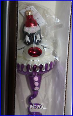 Warner Bros Studio Store Christopher Radko Sylvester Sprite Glass Ornament