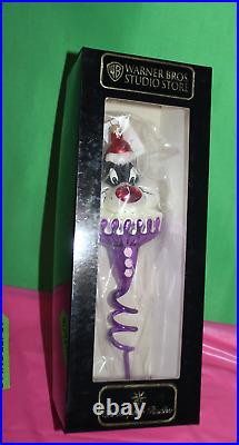 Warner Bros Studio Store Christopher Radko Sylvester Sprite Glass Ornament